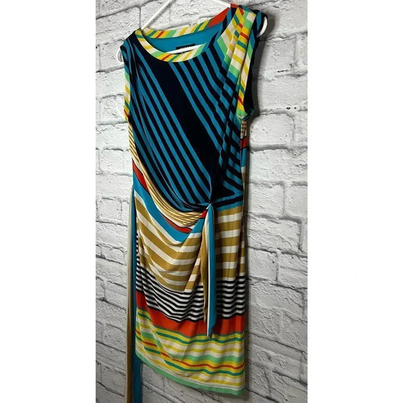 Guess Los Angeles Colorful striped Knee Length dress, size 2. - Picture 3 of 10